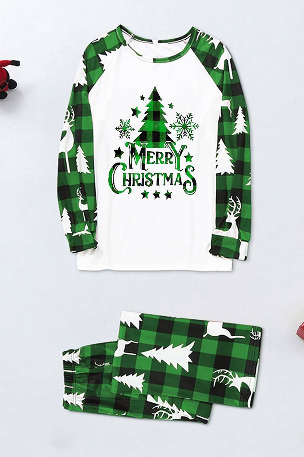 Glædelig jul familie pyjamas sæt