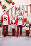 Familie Rød Plaid Glædelig jul pyjamas sæt