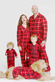 Rød Plaid Julefamilie Pyjamas