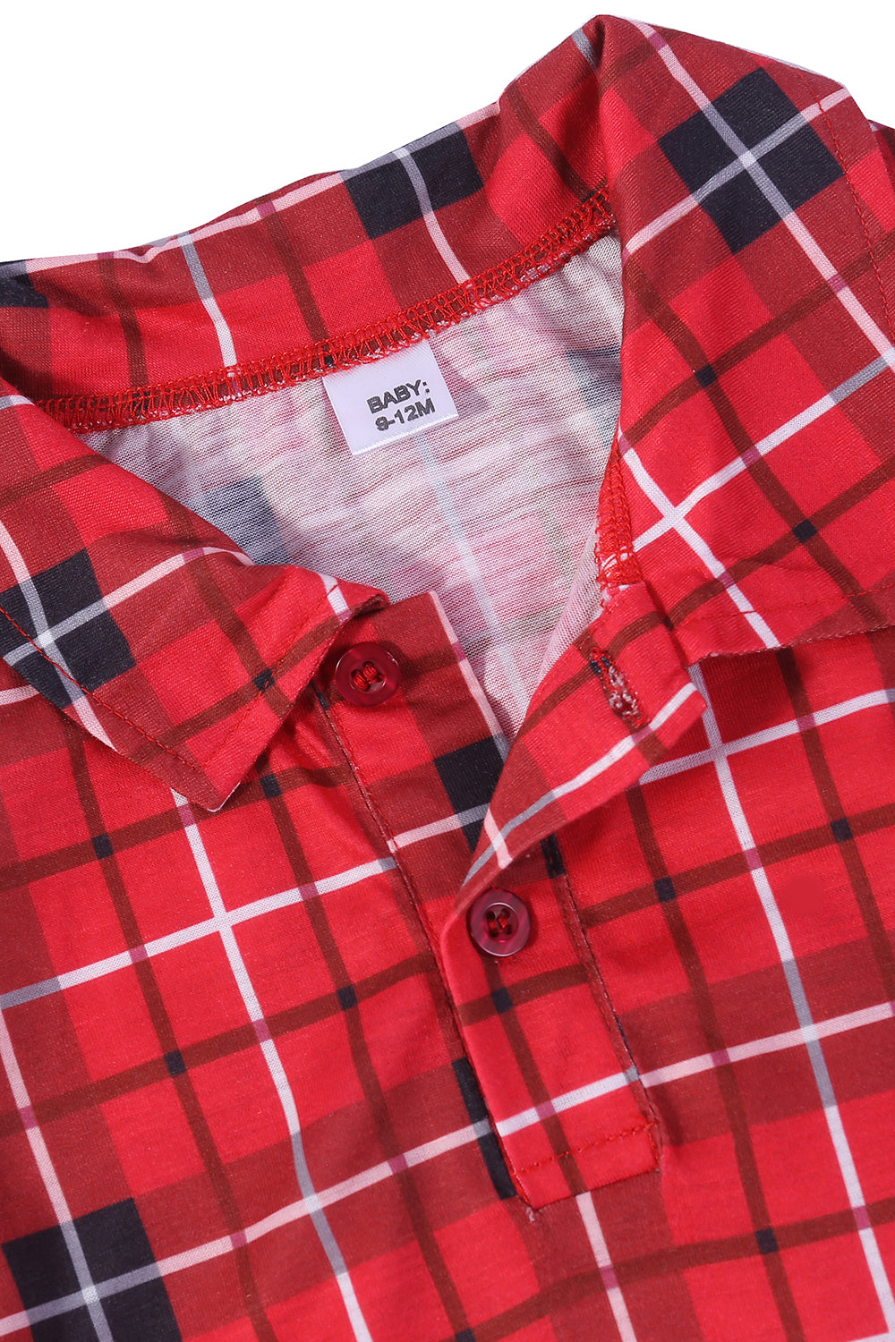 Rød Plaid Julefamilie Pyjamas
