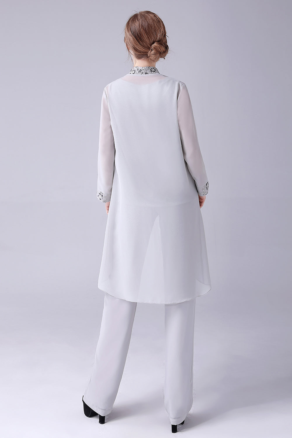 Navy 3 stk mor til bruden Buksedragter med applikationer