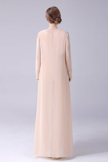 Champagne lang frakke 3 stk mor til bruden buksedragter