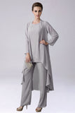 Sliver jumpsuit / buksedragt adskiller gulvlang chiffon mor til brudekjolen