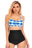 Plaid Halter todelt badetøj