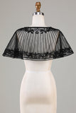 Black Beaded Glitter 1920'erne Cape til kvinder