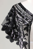 Glitterpailletter Sort 1920'erne Cape