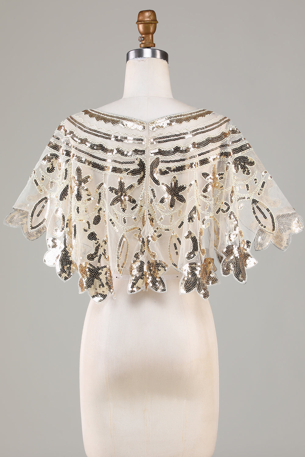 Glitterpailletter Sort 1920'erne Cape