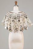Glitterpailletter Sort 1920'erne Cape