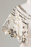 Glitterpailletter Sort 1920'erne Cape