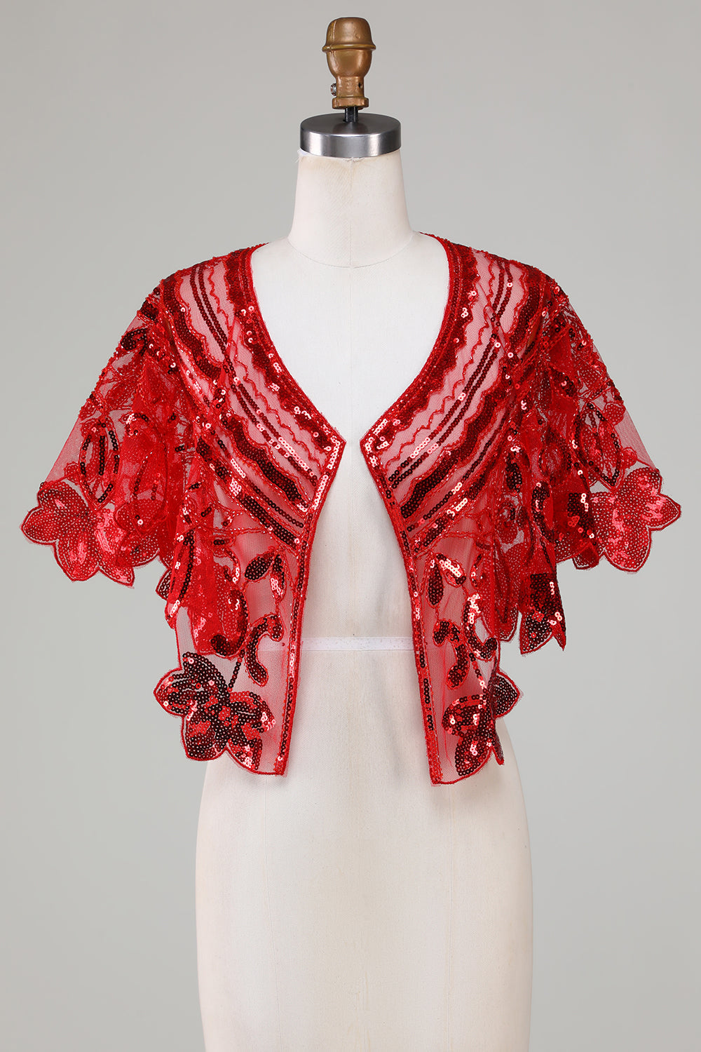 Glitterpailletter Sort 1920'erne Cape