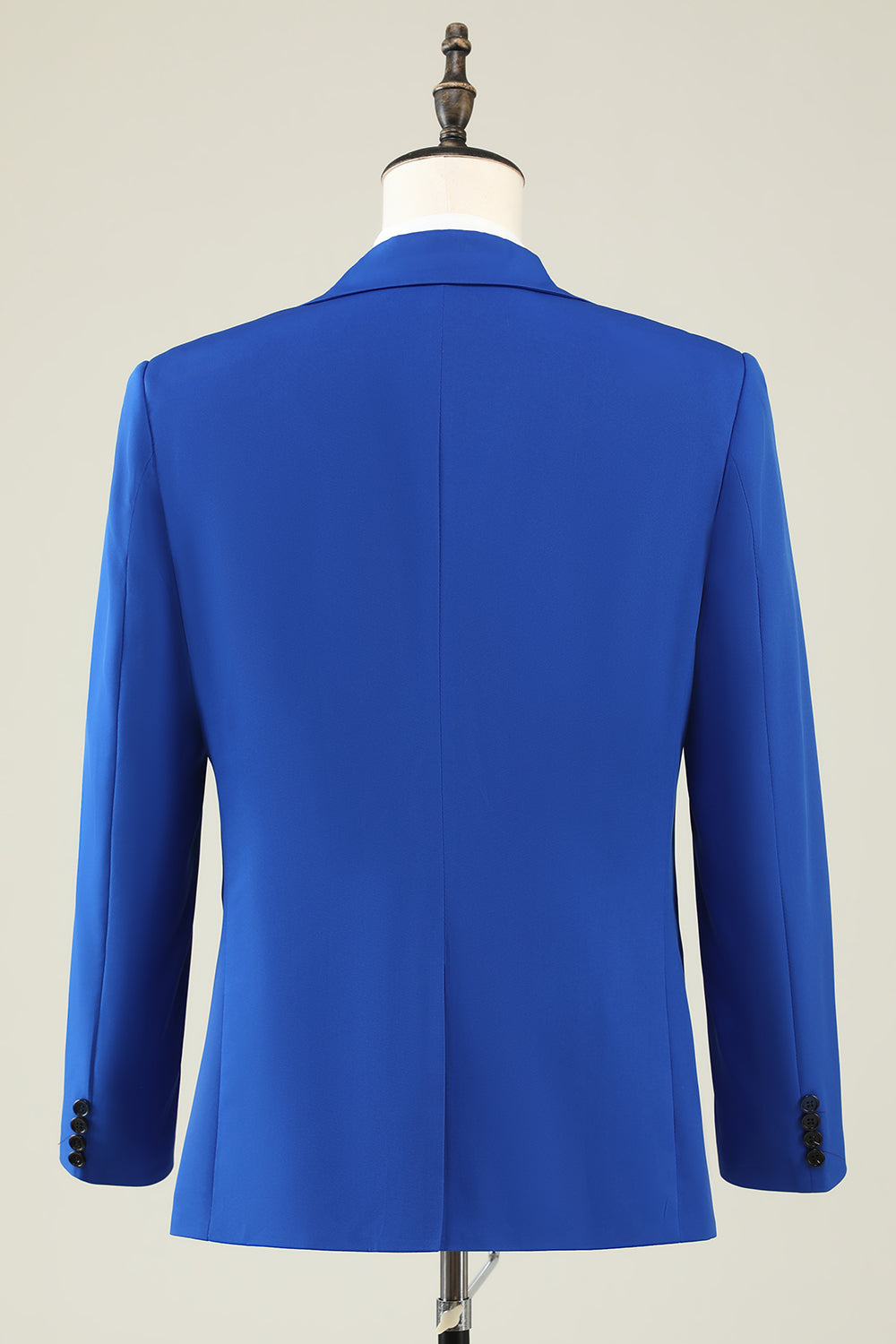 Slim Fit Peak Revers One Button Blå mænds galladragter