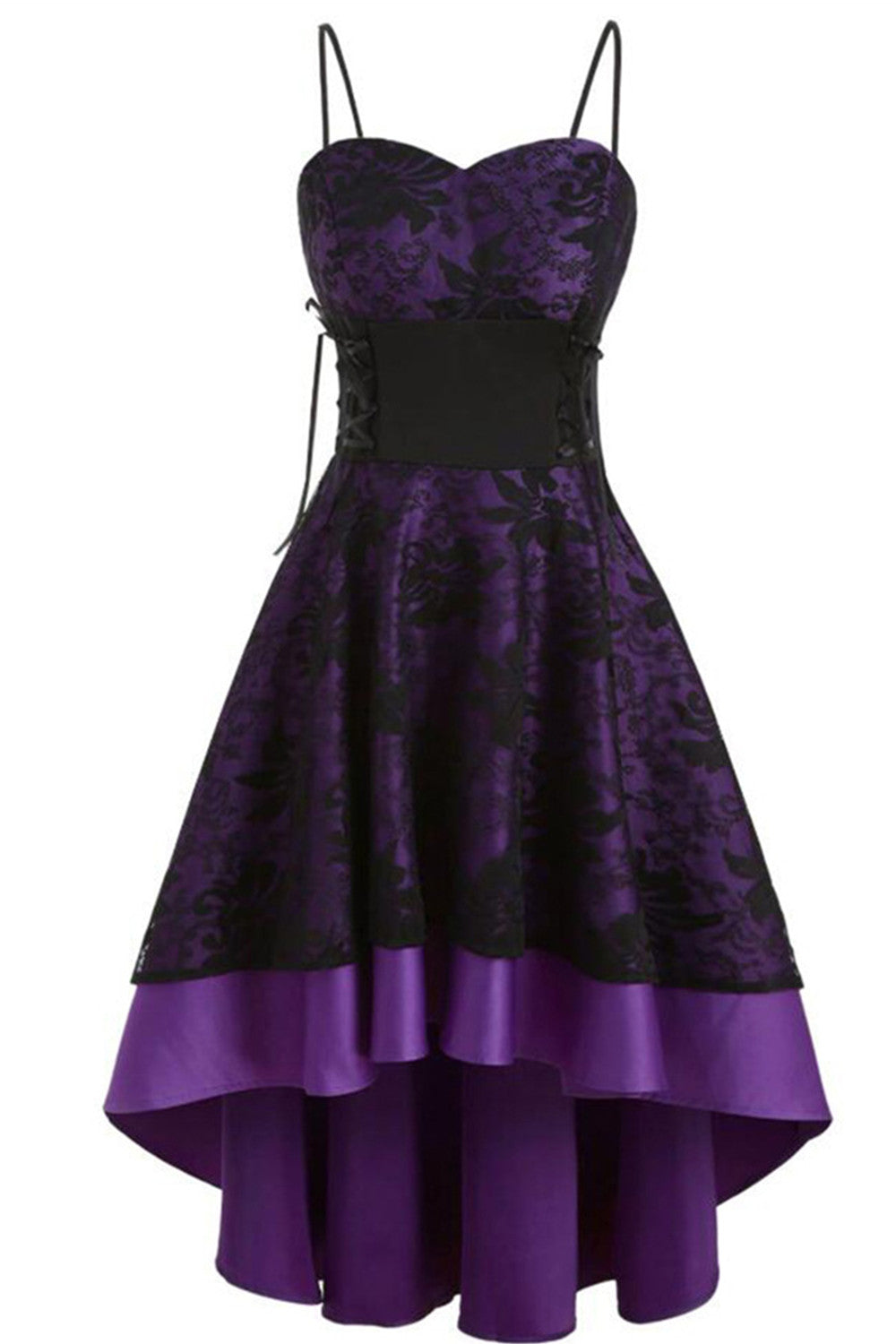 Høj-lav Lace Vintage Kjole