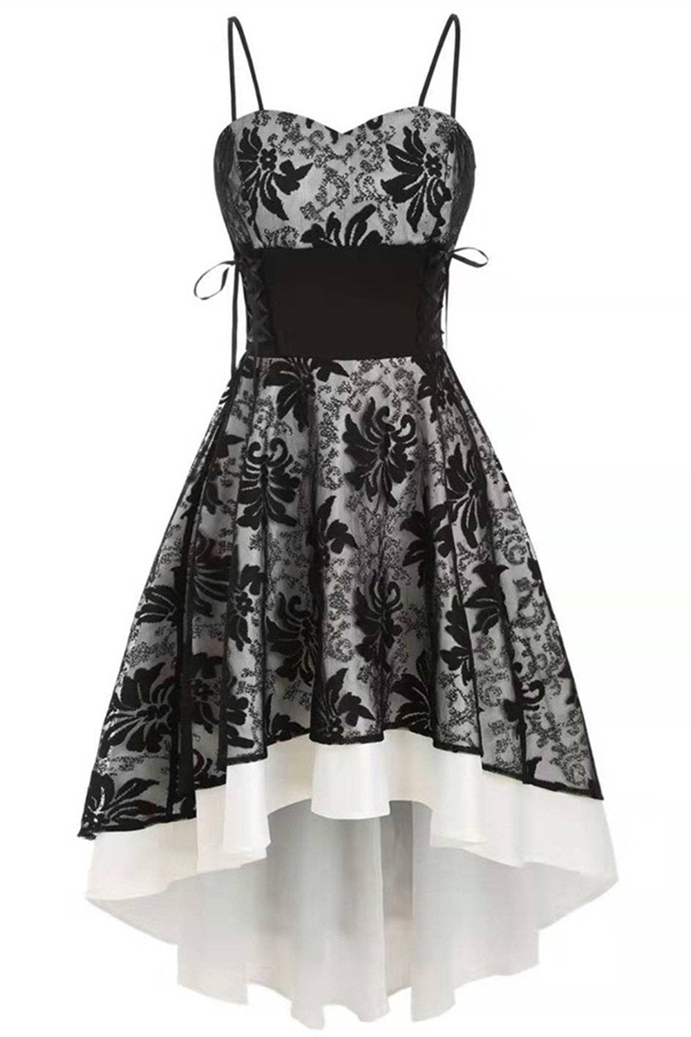 Høj-lav Lace Vintage Kjole