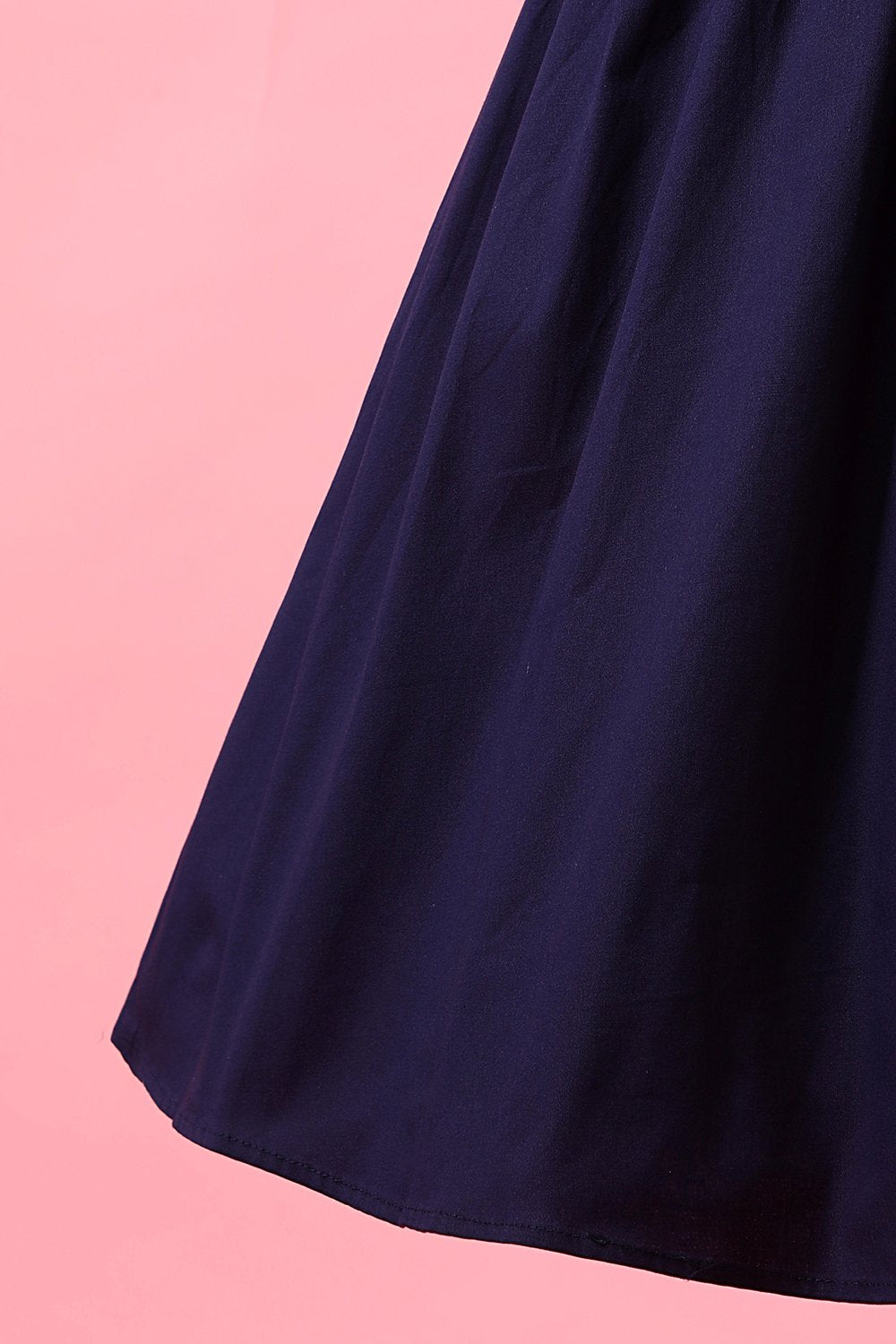 Flade Bla Patchwork V-hals Afslappet Wrap Kjole