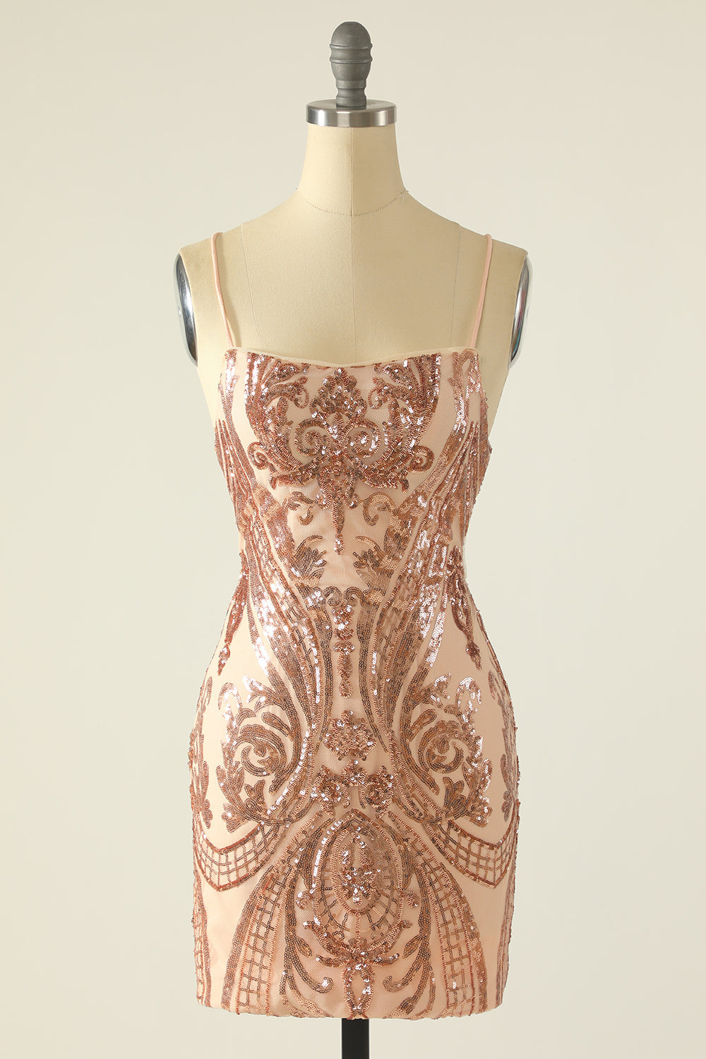 Navy Paillet Cocktail kjoler