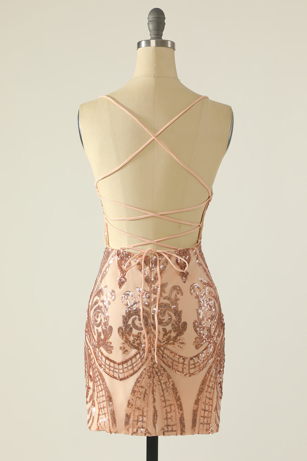 Navy Paillet Cocktail kjoler