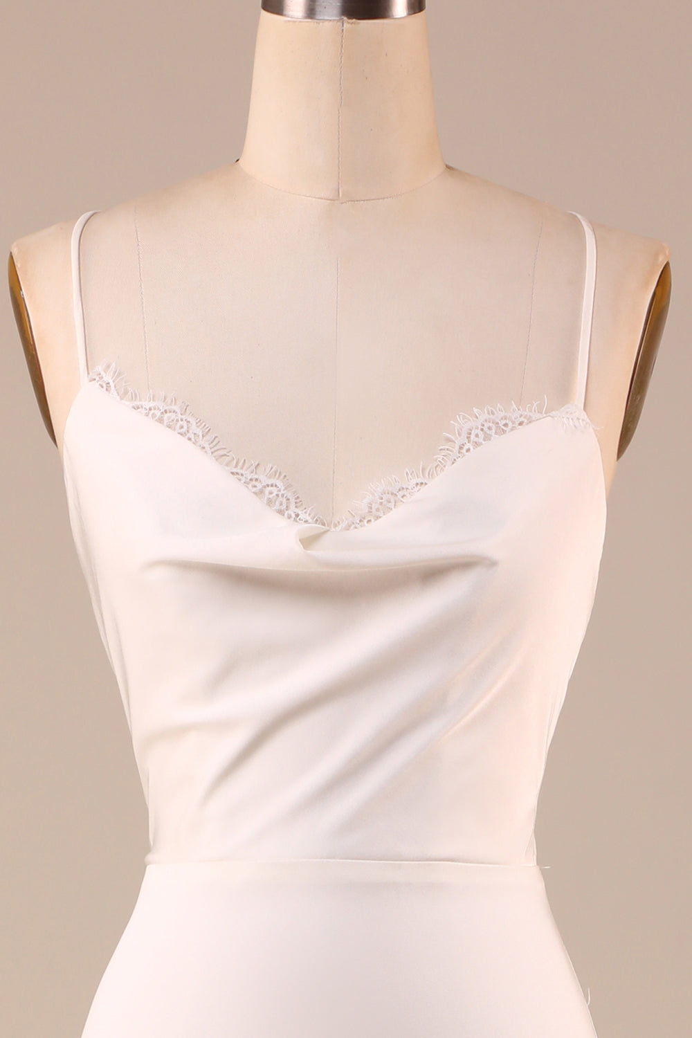 Enkel elfenben havfrue Boho lang brudekjole