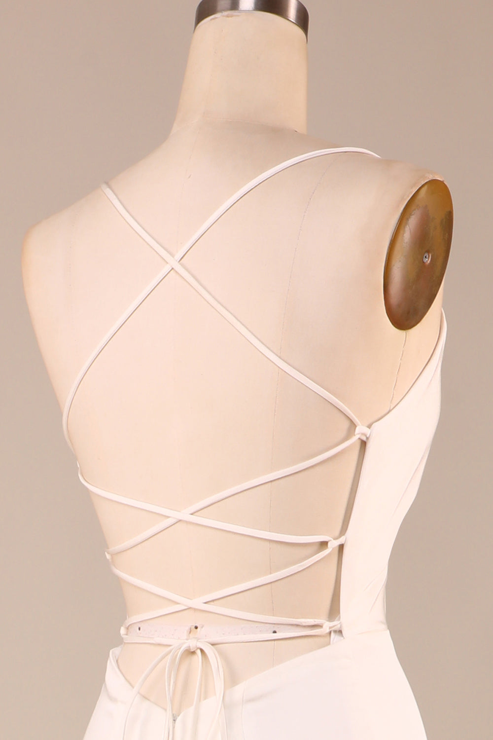 Enkel elfenben havfrue Boho lang brudekjole