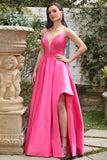 Fuchsia grime A-Line Festkjoler