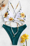 Blomsterprintet sommer bikini