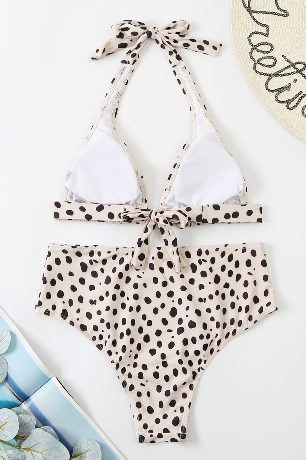 Todelt badedragt med grimehals