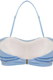 Blå striber bikini i to dele