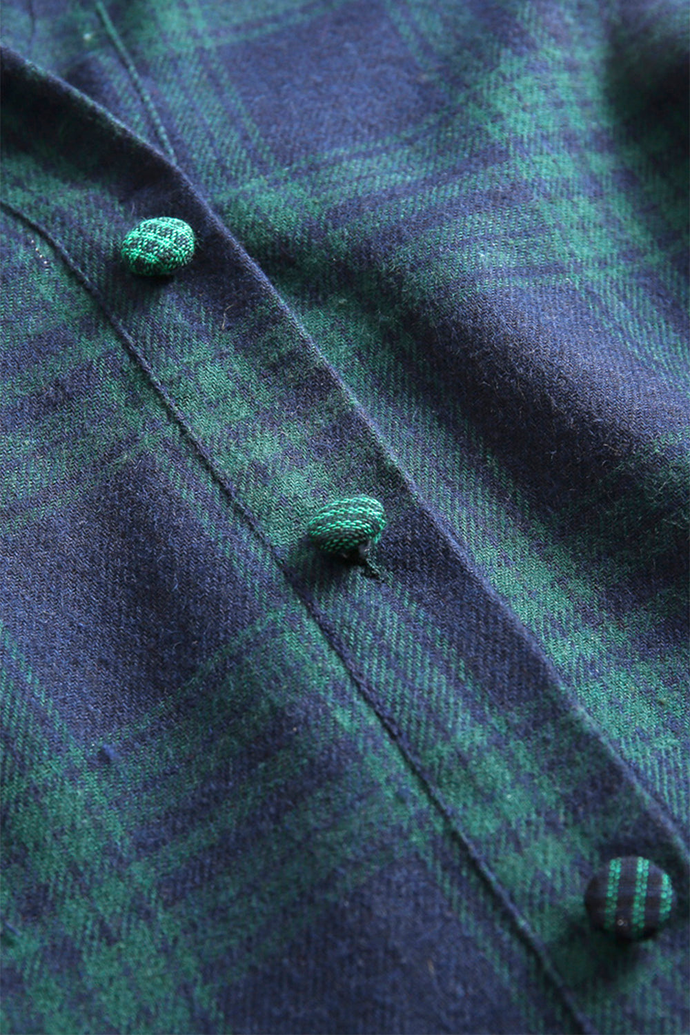 Grøn Plaid 1950'erne Kjole