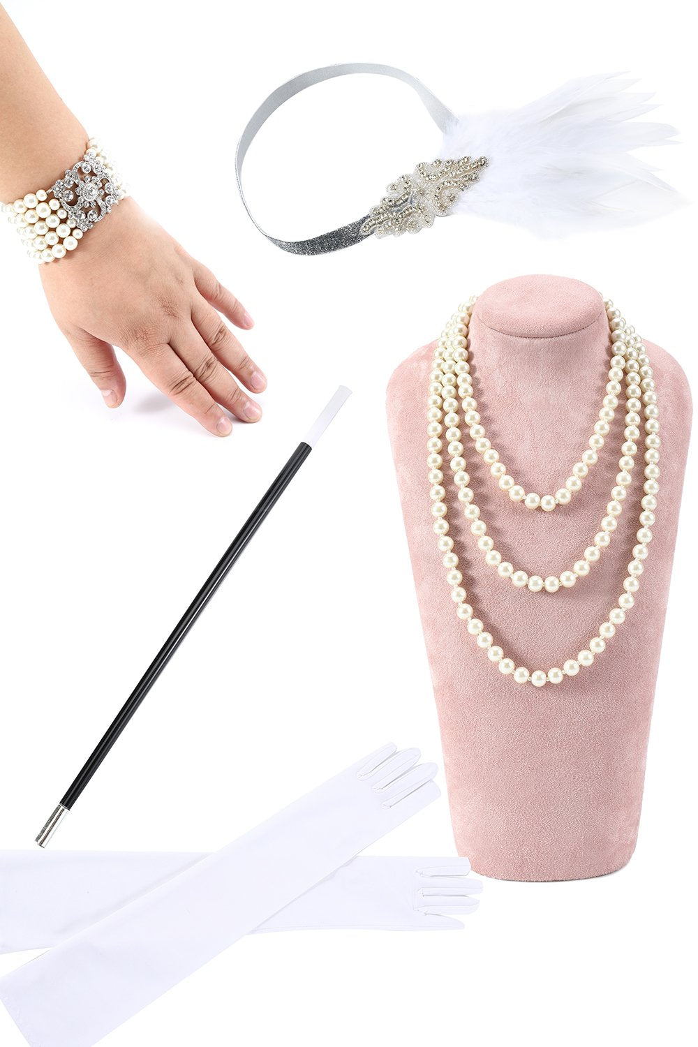 1920'erne Great Gatsby Tilbehør Set