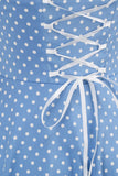 Retro Polka Dots Halter Åben Ryg kjole
