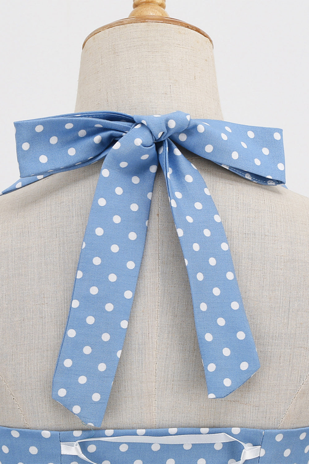 Retro Polka Dots Halter Åben Ryg kjole