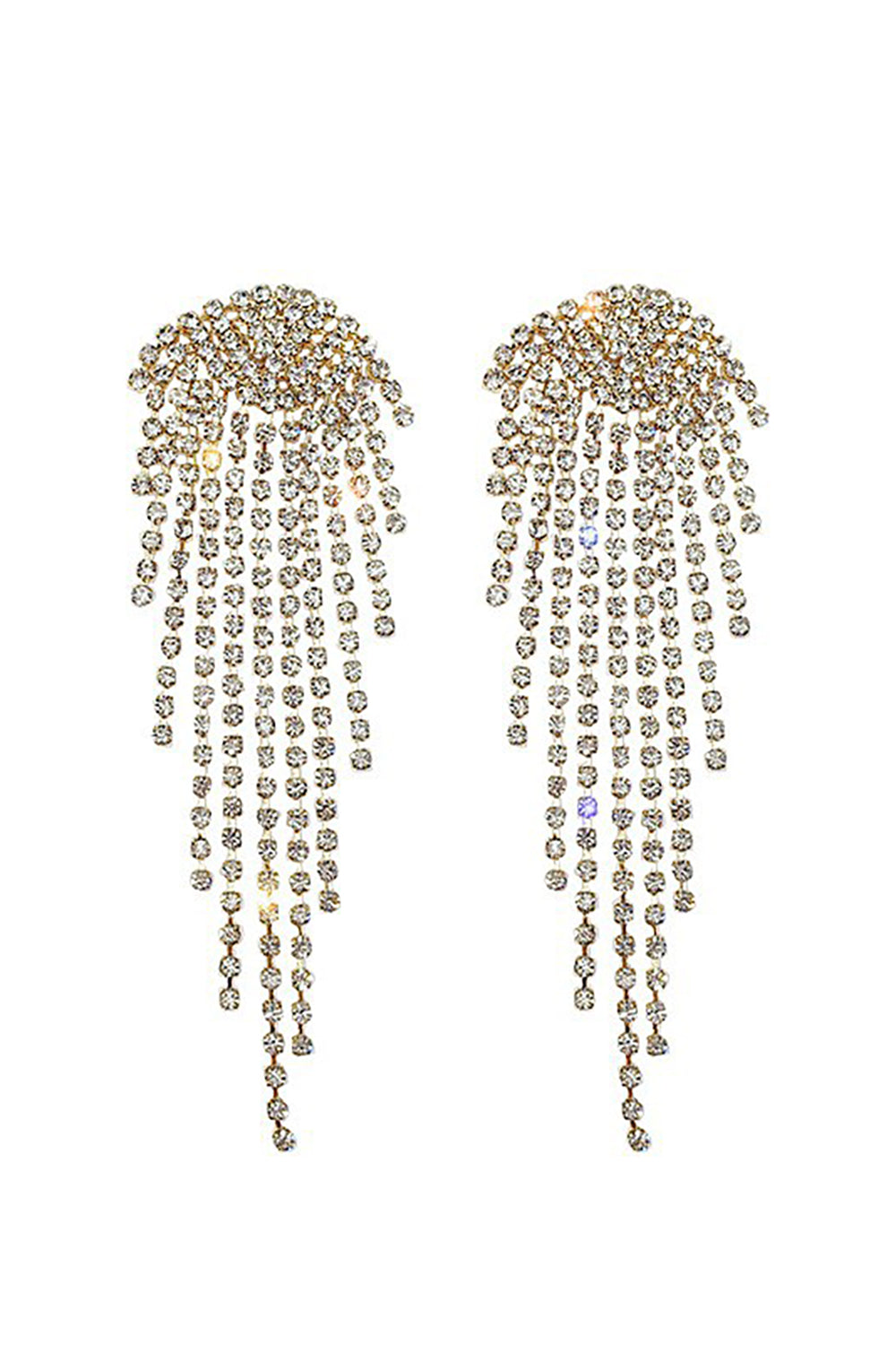 Guld Rhinestone Drop øreringe