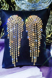 Guld Rhinestone Drop øreringe