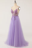 Lysebla Overtraksmeteriale Tulle Prom Kjole