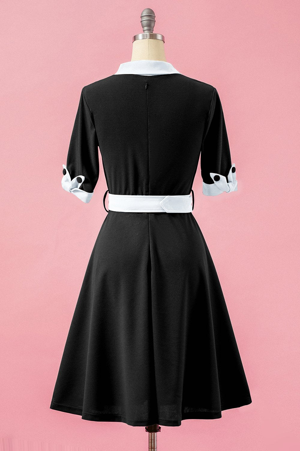 Grøn V Hals Swing Party Kjole