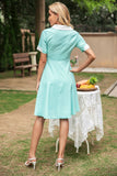 V Hals 1950'erne Swing Dress