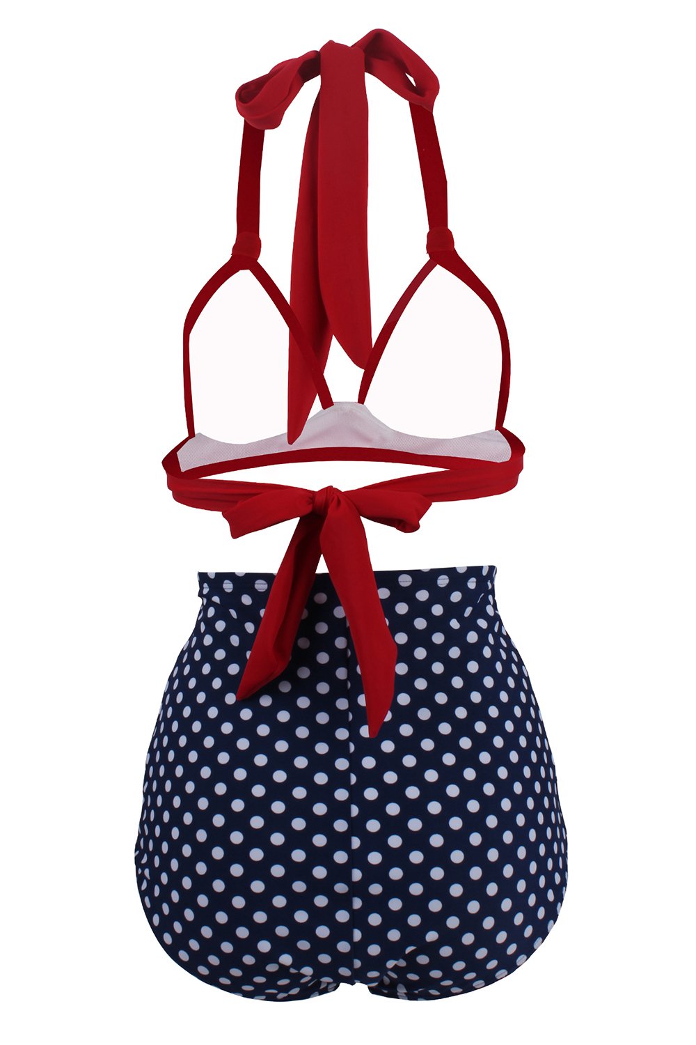 Polka Prikker Halter Bikini Badetøj