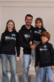 Familiesæt Sort Langærmet Sweatshirt