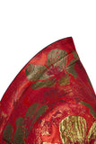 Red Jacquard 2 stk sjal revers herredragter