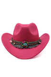 Bred skygge Fedora Gentleman Sir Church Vintage Western Cowboy Hat
