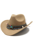 Bred skygge Fedora Gentleman Sir Church Vintage Western Cowboy Hat