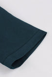 Enkel bordeaux revers hals vintage 1950'erne kjole