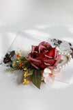 Elegant Blush Prom Wrist Corsage og mænds Boutonniere til bryllupsfest