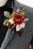 Elegant Blush Prom Wrist Corsage og mænds Boutonniere til bryllupsfest