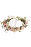 Blush Camellia Floral Crown Brude Bryllup Pandebånd