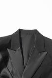 Black Peak Revers Cut-out Kvinder Blazer