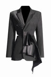 Black Peak Revers Cut-out Kvinder Blazer