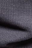 Grå mænds rund hals Slim Fit Pullover Sweater