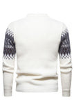 Sort Colorblock rund hals Slim Fit Mænds Sweater Top
