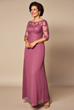 Desert Rose Chiffon Blonder Mor til Bruden Kjole