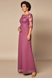 Desert Rose Chiffon Blonder Mor til Bruden Kjole